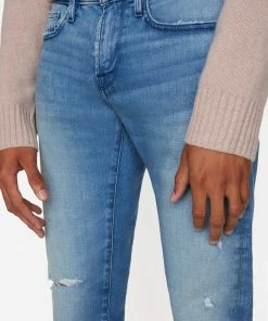 Frame-denim L'Homme Slim Degradable -- Polar Rips Men