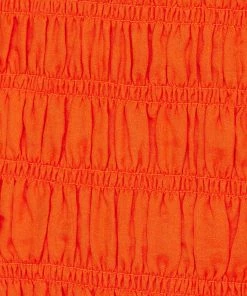 Frame-denim Women Smocked Shirt Dress -- Mandarin