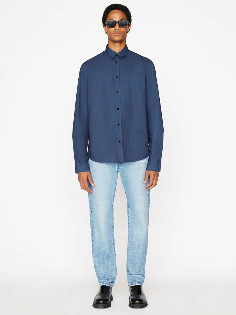 Outlet โจ Frame-denim Classic Poplin ๐ Shirt -- ๐ Dress Blue Men ๐ 2 Frame-denim Classic Poplin Shirt -- Dress Blue Men