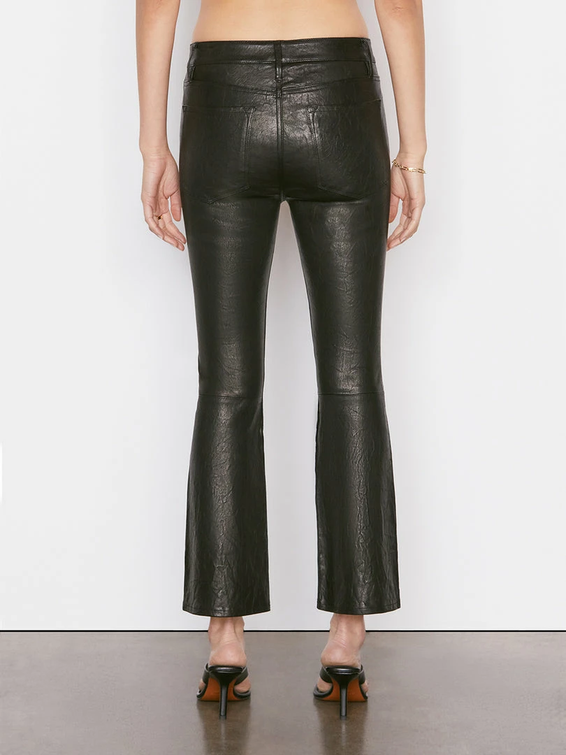 Buy 👏 Frame-denim Leather Le Crop Mini Boot -- Washed Black 👩 Women ✔️ 6 Frame-denim Leather Le Crop Mini Boot -- Washed Black Women