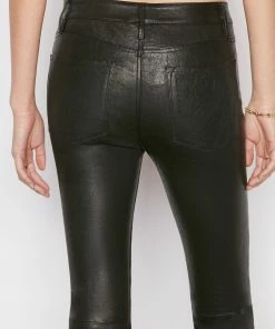 Buy 👏 Frame-denim Leather Le Crop Mini Boot -- Washed Black 👩 Women ✔️ 11 Frame-denim Leather Le Crop Mini Boot -- Washed Black Women