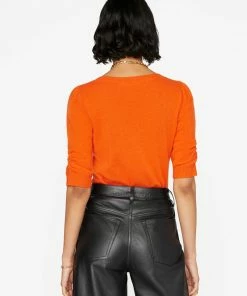 Frame-denim Women Scoop Neck Sweater -- Mandarin