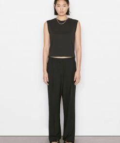 Frame-denim Le High Rise Muscle Tee -- Noir