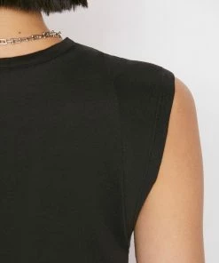 Frame-denim Le High Rise Muscle Tee -- Noir