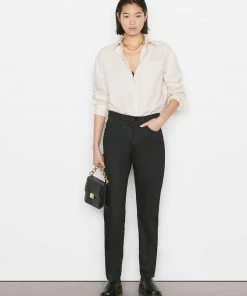 Frame-denim Le Italien True Straight -- Noir Women