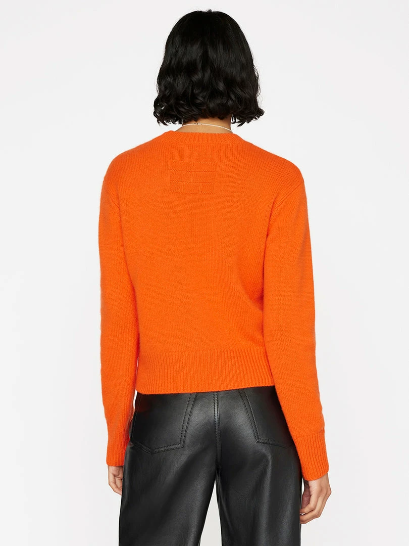 Budget π Frame-denim Clean Crewneck Sweater -- Mandarin π 4 Frame-denim Clean Crewneck Sweater -- Mandarin