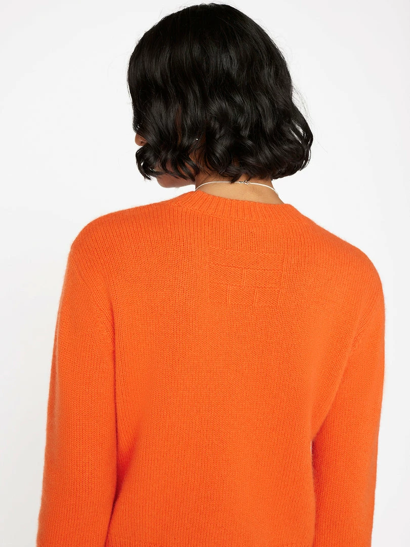 Budget π Frame-denim Clean Crewneck Sweater -- Mandarin π 5 Frame-denim Clean Crewneck Sweater -- Mandarin