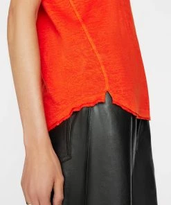 Frame-denim Easy True Tee -- Mandarin