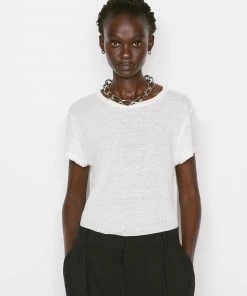 Frame-denim Easy True Tee -- Blanc Women