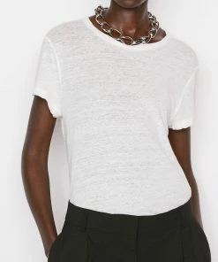 Frame-denim Easy True Tee -- Blanc Women