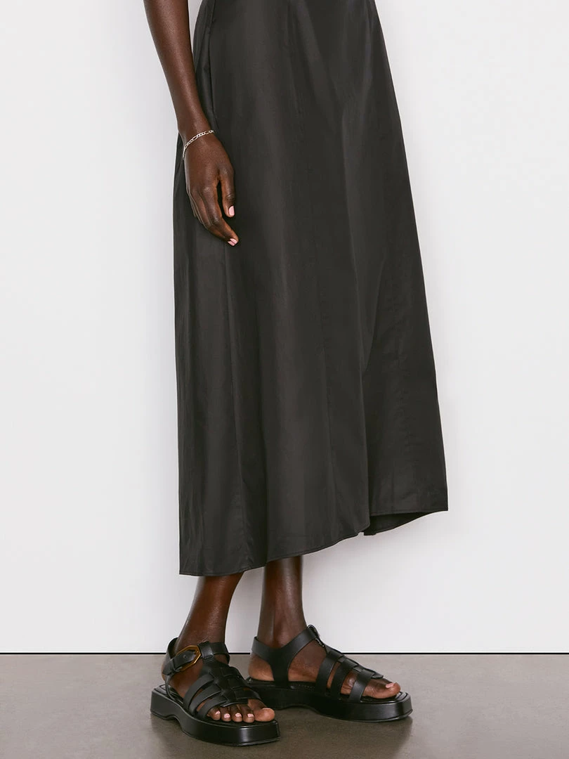 Promo ๐ Frame-denim Tie Back Midi ๐ Dress -- Noir ๐ฉ Women ๐ 6 Frame-denim Tie Back Midi Dress -- Noir Women