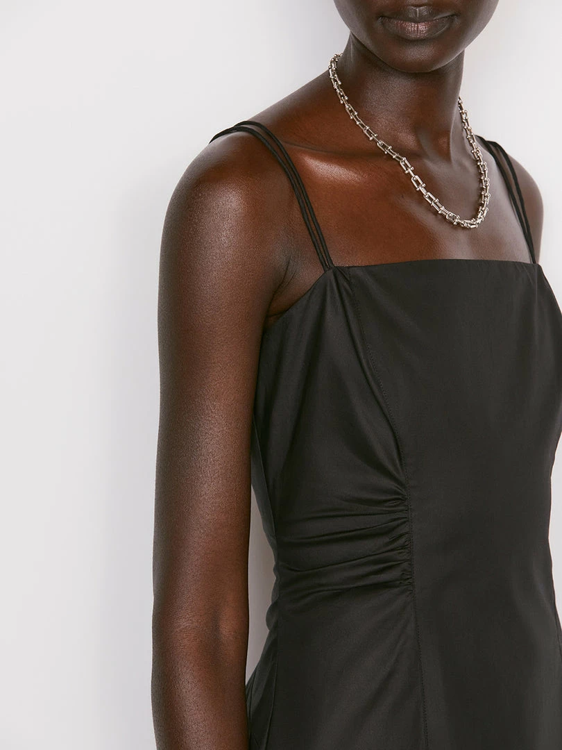 Promo ๐ Frame-denim Tie Back Midi ๐ Dress -- Noir ๐ฉ Women ๐ 2 Frame-denim Tie Back Midi Dress -- Noir Women