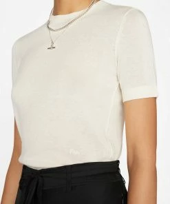 Frame-denim Refined Sweater Tee -- Off White