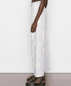 Frame-denim Women High Rise Baggy Pant -- Tropical Chambray Abstract