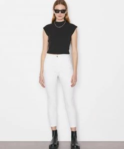 Frame-denim Ali High Rise Skinny Cigarette -- Blanc Women