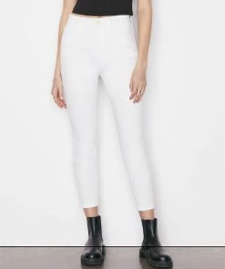 Frame-denim Ali High Rise Skinny Cigarette -- Blanc Women