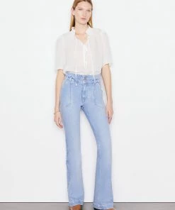 Frame-denim Double Button Flare -- Caye