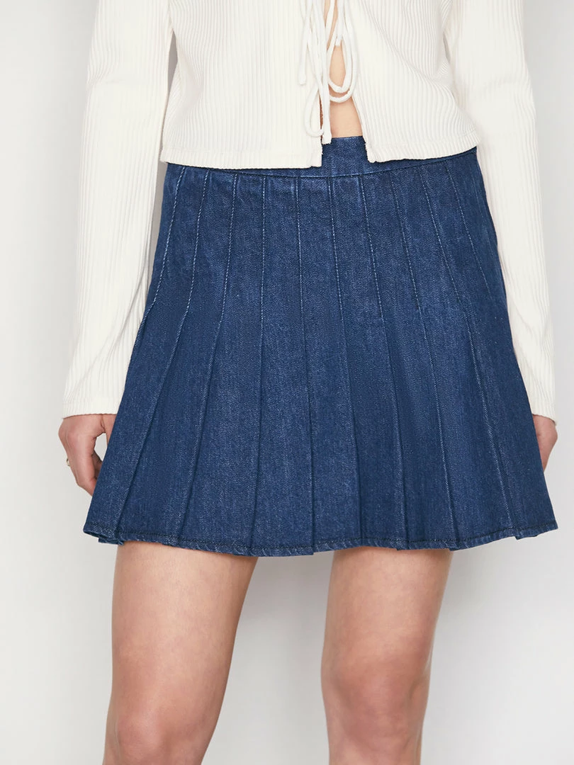 New π Frame-denim π© Women Denim Tennis π Skirt -- Riviera π₯° 3 Frame-denim Women Denim Tennis Skirt -- Riviera