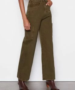 Frame-denim High Rise Baggy Pocket Jean -- Washed Surplus Women