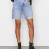 Frame-denim High Rise Bermuda -- Baines Rips Women