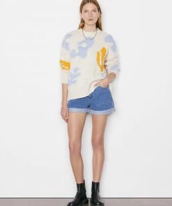 Frame-denim High Rise Cuffed Short -- Sea Level