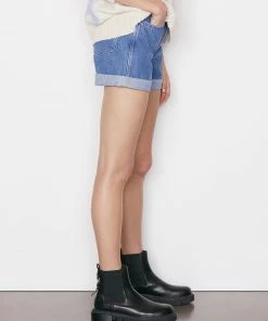 Best deal ⌛ Frame-denim High Rise Cuffed Short -- Sea Level ✨ 10 Frame-denim High Rise Cuffed Short -- Sea Level