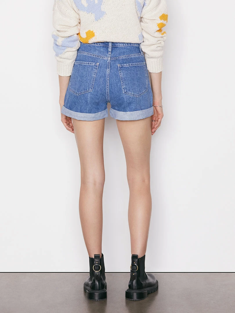 Best deal ⌛ Frame-denim High Rise Cuffed Short -- Sea Level ✨ 6 Frame-denim High Rise Cuffed Short -- Sea Level