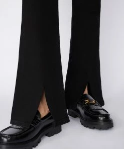 Frame-denim The Jetset Slit Flare -- Sheen Noir