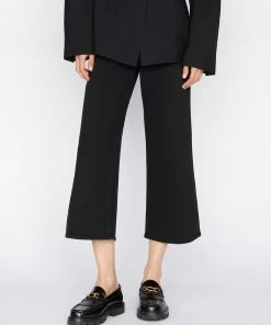 Frame-denim Jetset Wide Crop -- Sheen Noir