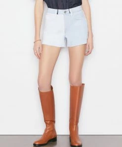 Frame-denim Le Brigette Short -- Splitscreen Women