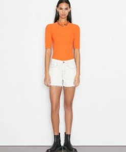 Frame-denim Women Le Brigette Short -- Chalked