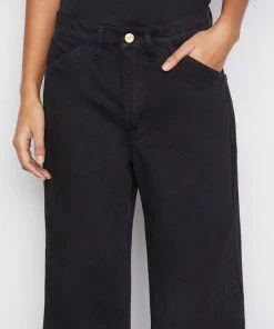 Frame-denim Women Le Baggy Palazzo -- Film Noir