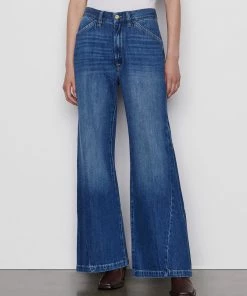 Frame-denim Le Baggy Palazzo -- Seafarer