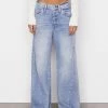 Frame-denim Women Le Baggy Palazzo -- Iceberg Flat