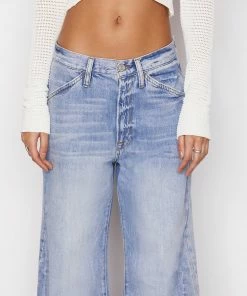 Brand new 🥰 Frame-denim 👩 Women Le Baggy Palazzo -- Iceberg Flat ⭐ 10 Frame-denim Women Le Baggy Palazzo -- Iceberg Flat