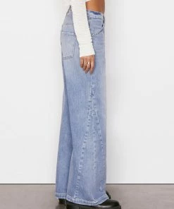 Brand new 🥰 Frame-denim 👩 Women Le Baggy Palazzo -- Iceberg Flat ⭐ 11 Frame-denim Women Le Baggy Palazzo -- Iceberg Flat