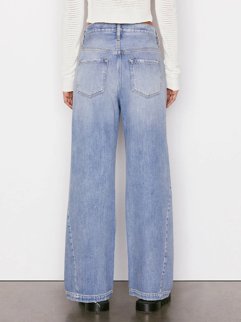 Brand new 🥰 Frame-denim 👩 Women Le Baggy Palazzo -- Iceberg Flat ⭐ 8 Frame-denim Women Le Baggy Palazzo -- Iceberg Flat