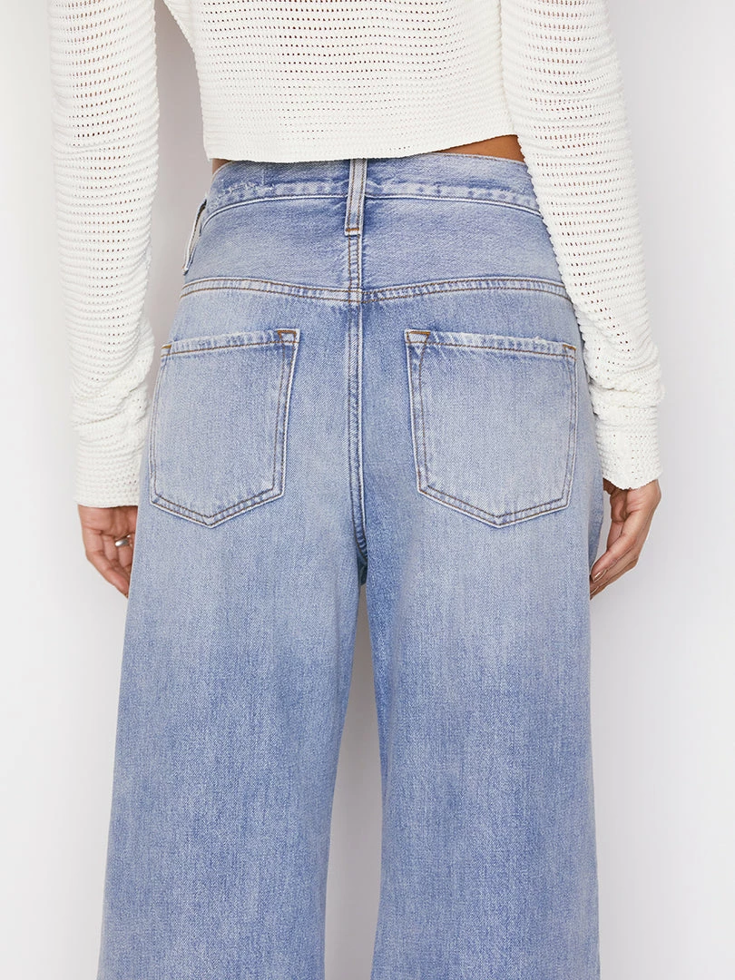 Brand new 🥰 Frame-denim 👩 Women Le Baggy Palazzo -- Iceberg Flat ⭐ 7 Frame-denim Women Le Baggy Palazzo -- Iceberg Flat