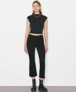 Frame-denim Le Crop Mini Boot -- Film Noir