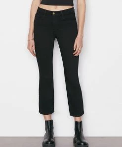 Frame-denim Le Crop Mini Boot -- Film Noir