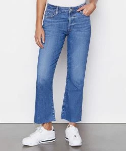 Frame-denim Le Crop Mini Boot Degradable -- Gratitude