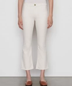 Frame-denim Women Le Crop Mini Boot Raw Fray -- Au Natural