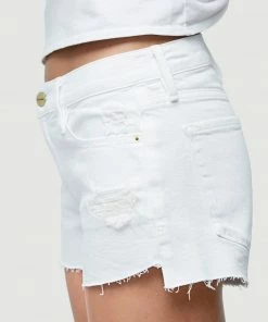 Frame-denim Le Cut Off Tulip Hem -- Blanc Rookley Women