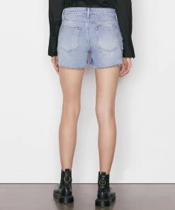 Frame-denim Le Grand Garcon Short -- Iceberg
