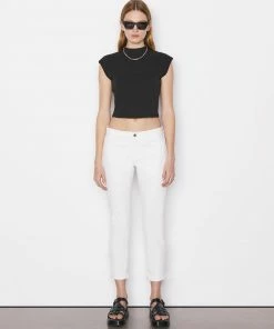 Frame-denim Le Garcon -- Blanc Women