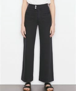 Frame-denim Women Le Hardy Wide Leg -- Film Noir
