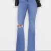 Frame-denim Le High Flare -- Sunfaded Rips Women