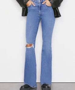 Frame-denim Le High Flare -- Sunfaded Rips Women