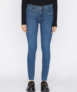 Frame-denim Women Le High Skinny Raw Edge -- Keynote