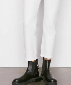 Frame-denim Le High Straight -- Blanc